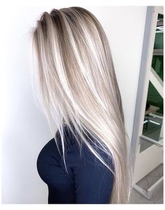 Balayage Blonde, Blonde Hair Shades, Hair Color Highlights, Hair Shades, Platinum Blonde Hair