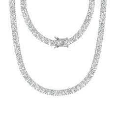 PRICES MAY VARY. Stunning chic ice-out 5A cubic zirconia tennis necklace.We use brass with plating for 5 layers, lead free and nickle free, so it won't make your skin have allergic reactiong and color won't fading for 3-5 years. It makes each tennis chain sparkle from every angle. Metal: Rhodium plated brass, Stone: 5A cubic zirconia - available in 3/4/5/6mm, which are all D-E color, VVS clarity, shining like real diamonds. Chain Length available in 16"/18"/20"/22"/24", perfect for daily wearing Chemical Products, Clear Nail, Cz Rings Engagement, Chain For Men, Tennis Chain, Gold Long Necklace, Cubic Zirconia Necklace, Tennis Necklace, Gold Necklace Women