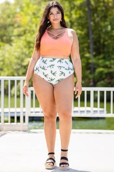 fb-feed Chic Soul, Trendy Prints, Swim Bottoms, Matching Top, Chic Woman, Swim Top, The Sand, Plus Size Clothing, Size Clothing