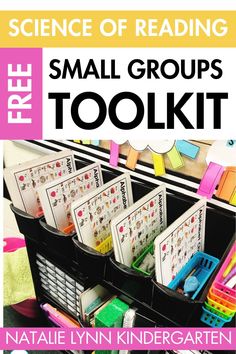 a book cover for science of reading small groups tolkit