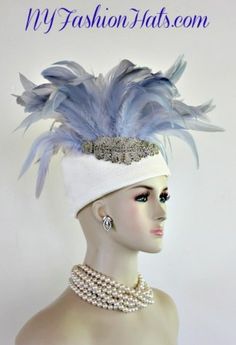 Designer Hats – Dress Hats For Women Church Hats For Women, Special Occasion Hats, Silver Hat, Mother Of The Bride Hats, Ladies Dress Hats, Silver Hats, Formal Hat, 1920's Flapper, Royal Ascot Hats