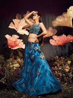 Buy classy blue velvet embroidered lehenga choli for celebrating upcoming festival celebration. Shop this breathtaking lehenga choli which comes with Art Silk blouse and Art Silk dupatta. Lehenga For Cocktail, Designer Lehangas, Mirror Work Design, Velvet Dupatta, Mirror Work Lehenga, Indian Bedroom Decor, Dark Blue Velvet, Indian Bedroom, Velvet Lehenga