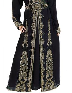 Black Georgette Hand Pearl Work Wedding Moroccan Kaftan On Neck and both sleeve Pearl work Lefft side and both sleeve Pearl work Handmade Pearl Work Hijab and band shown in the image can be bought separately Fabric: GeorgetteCare: Mild machine wash/ hand Cold Wash/ Dry cleanWe request customers to carefully choose the correct size and dress length referring to our size chart Black Long Kaftan With Dabka Work, Black Fitted Floor-length Kaftan, Black Fitted Long Sleeve Kaftan, Fitted Long Sleeve Black Kaftan, Black Wedding Thobe For Eid, Black Floor-length Kaftan For Weddings, Black Long Sleeve Kaftan For Wedding, Formal Black Kaftan With Dabka Embroidery, Black Dabka Kaftan For Formal Occasions