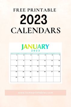 free printable 2023 calendar Cute 2023 Calendar, 2023 Calendar Printable, Calendar Word, Teacher Binder, 2023 Calendar, Free Calendar, Calendar Printable, School Organization, Calendar Printables