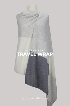 This cashmere wrap is both fashionable and practical for travel. Scarf Storage, Cashmere Travel Wrap, Travel Wrap, On The Plane, Save Room, Cashmere Wrap, Wrap Shawl, At The Airport, Storage Pouch