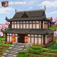 an image of a house in minecraft