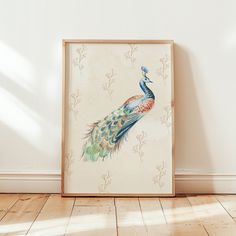 Vintage Peacock Watercolor Wall Art Decor  DIGITAL DOWNLOAD: Printable Peacock Wall Art, Flower Wall Decor, Watercolor Wall Art, Garden Wall Art, Bathroom Decor, Bedroom Decor, Vintage Wall Print, Nursery Decor, Animal Watercolor Wall Art    WHAT'S INCLUDED:  ⭑ 4:5 ratio file for printing sizes: 4"x5", 8"x10", 12"x15", 16"x20", 24" x 30" ⭑ 3:4 ratio file for printing sizes: 6"x8", 9"x12", 12"x16", 15"x20", 18"x24" ⭑ 2:3 ratio file for printing sizes: 4"x6", 8"x12", 12"x18", 16"x24", 20"x30", 24"x36" ⭑ A file for printing 11"x14" **If you need custom sizing, feel free to message me.  Once your payment has cleared, you will receive a confirmation email from Etsy with a link to download your files. The Etsy app on mobile devices will not enable you to download your files. Please use http://ww Peacock Watercolor, Bedroom Decor Vintage, Art Peacock, Bedroom Decor Wall Art, Peacock Wall Art, Vintage Peacock, Animal Watercolor, Bedroom Decor Wall, Print Bathroom