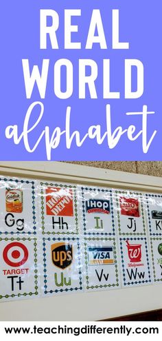 the real world alphabet is an easy way to learn letters and numbers with this free printable