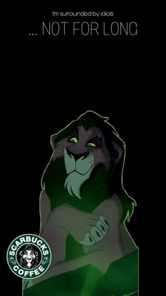 the lion from disney's live - action movie simpels in front of a black background