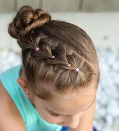 Hairstyles Kindergarten, Kindergarten Hairstyles, Gymnastics Hair