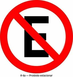 a red circle with the letter e in it is not allowed to use this symbol