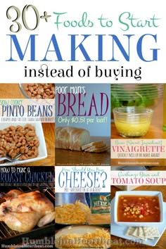 the cover of an article on how to start making instead of buying bread and other foods