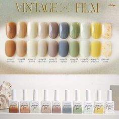 Yogurt Nail Vintage Film Syrup Gel 10 Colors Gel Nail Polish Set K-Beauty PRODUCT SPECIFICATIONS Capacity : 8ml x 10 Colors Country of Manufacture: South Korea [ Manual & Menu Language ]  We treat Korean Market Usage Items. So items have only Korean Manual & Menu Language. Please get in touch with us if you would like to know more details. [Shipping] Economy shipping  US / Asia : 11 ~ 24 working days  Other : 20 ~ 45 working days  Standard shipping  US / Asia : 9 ~ 19 working days  Other : 10 ~ 25 working days  Expedited shipping  US / Asia : 1 ~ 6 working days  Other : 5 ~ 12 working days  Please choose standard or expedited shipping if you want a tracking number. All orders will be shipped from South Korea by airmail. Please confirm that your address is correct. We only ship to the addre Korea Gel Nails, Korean Nail Polish, Nail Vintage, Gyaru Art, Korean Market, Cute Nail Polish, Korean Nail, Korean Nails, Gel Nail Polish Set