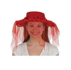 This Deluxe Spanish Gaucho style hat in the sombrero Cordobés style is perfect for Day of the Dead, goth, Black Widows, "church hats," Kentucky Derby, vampires, cosplay, Halloween, theme parties, Cinco de Mayo, theatrical productions and other events. It is made of lux felt fabric in either all red or all black (sold separately) and is designed to move with the person wearing it - it is not completely stiff. Hat is 3" in height and 12″x14″ in diameter - one size fits most adults and teens and so Wide Brim Hats For Costume Party, Adjustable Wide Brim Hat For Costume Party, Red Halloween Hat One Size Fits Most, Red Adjustable Hat For Costume Party, Adjustable Red Hat For Costume Party, Fitted Red Halloween Hat, Wide Brim Hat For Carnival Costume Party, Red Costume Hat, Gothic Wide Brim Party Hat