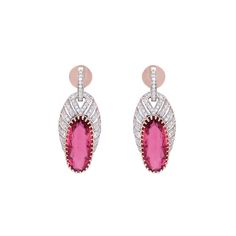 Oval Cut Faceted Tourmaline Gemstone Earrings 18k Solid Rose Gold Jewelry / Pink Gemstone Earrings Real Diamond Jewelry / 32 MM PRODUCT DETAILS - ➡️GEMSTONE DETAILS : ❋ Gemstone : Tourmaline ❋ Gemstone Weight : 8.47 Cts ❋ Gemstone Size : 17X7.5 MM Approx ❋ Gemstone Shape : Oval Cut ❋ Gemstone Type : Natural ➡️DIAMOND DETAILS : ❋ Diamond Weight : 0.68 Cts. ❋ Diamond Shape : Round Cut ❋ Diamond Color & Clarity : HI_SI ❋ Diamond Cut : Excellent ❋ Diamond Type : Natural ➡️METAL DETAILS : ❋ Metal Pur Luxury Rose Gold Earrings With Gemstone Accents, Luxury Pink Gemstone Earrings, Formal Pink Earrings With Gemstone Accents, Formal Rose Gold Earrings With Gemstone Accents, Pink Gemstone Earrings For Evening, Gold Schmuck, Earrings Real, Pink Gemstones, Rose Gold Jewelry