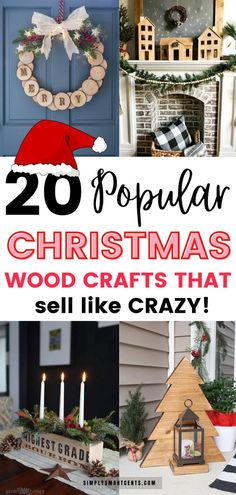 christmas crafts that sell like crazy with the words 20 popular christmas wood crafts that sell like crazy