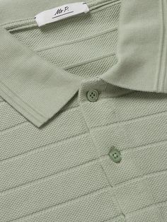 DESIGNED BY MR PORTER. Mr P.'s collections are filled with well-made, modern styles you can build your wardrobe around. This polo shirt is cut from organic cotton-piqué knitted with textured barre stripes. This product was made to Last Longer from Considered Materials. Mr P. is on a journey to reduce its environmental impact by creating more responsible collections, designed with longevity in mind. Find out more about our Craftsmanship Code here. Pique Polo Shirt, Plain Tshirt, Mr Porter, Polo Shirt, Organic Cotton, Mens Shirts, T Shirt, Clothes