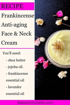 Diy Face Cream Anti Aging Frankincense Essential Oil, Frankincense Face Cream Recipe, How To Make Frankincense Oil, Diy Anti Aging Cream, Regular Skin Care Routine