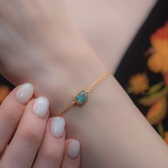 Discover the elegance and charm of our Birthstone March Aquamarine bracelet, handcrafted from high-quality 14K solid gold. This stunning piece features a sleek rectangle design, accentuating the beautiful aquamarine gemstone that symbolizes peace, courage, and calm.  This exquisite bracelet is perfect for everyday wear or special occasions, making it a versatile addition to any jewelry collection. Whether you're dressing up for a formal event or adding a touch of elegance to your casual outfit, Gold Jewelry With Baguette Cut Birthstone, Elegant Emerald Cut Diamond Bracelet As A Gift, Elegant Emerald Cut Diamond Bracelet Gift, Rectangular Fine Jewelry Wedding Bracelet, Elegant Gold Plated Bracelets For May Birthstone, Fine Jewelry Gold Chain Bracelet With Gemstone, Fine Jewelry Yellow Gold Bracelets As Gift For Her, Fine Jewelry Yellow Gold Bracelets For Her, Gold Baguette Cut Jewelry For May Birthstone