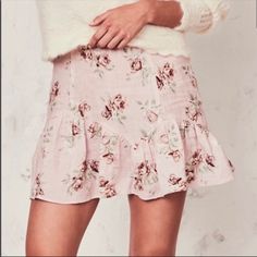 Brand New! Loveshackfancy Eliza Skirt In Pink Floral Roses Pattern. Lined. Shell Is 100% Linen And Lining Is 100% Cotton. Roses Pattern, Rose Pattern, Floral Skirt, Pink Floral, Mini Skirt, Midi Skirt, Womens Skirt, Mini Skirts, Roses