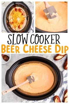 this slow cooker beer cheese dip is the perfect appetizer