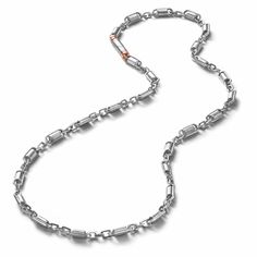 Platinum Chains by Jewelove Designer platinum chain for men. Metal : Platinum Platinum Purity : 95% Platinum Purity Mark : Pt 950 Estimated Platinum Weight : 55 grams for 20 inches Certificate of Authenticity : Platinum Guild International This chain is not eligible for exchange or refund. Modern White Gold Chain Necklace, Formal White Gold Necklace With Hook And Links, Formal White Gold Necklaces With Hook And Links, Formal White Gold Necklaces, Platinum Chains For Men, Platinum Bracelet, Platinum Chain, Black Beads Mangalsutra Design, Mangalsutra Design