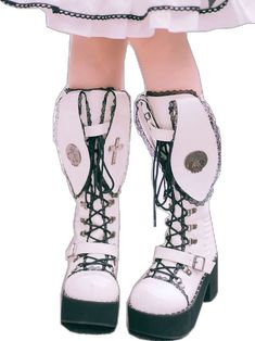 Gothic Platform Boots, Platforms Boots, Bunny Ears, Bad Bunny, Bunny Ear, Gothic Lolita, Platform Boots, Lace Trim, 50 %