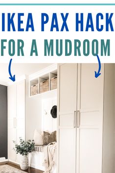 an ikea pax hack for a mudroom