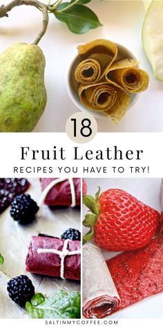 fruit leather recipe with the title text overlay