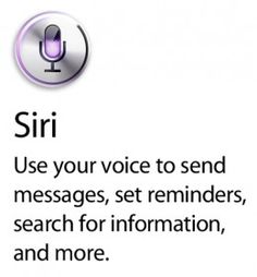 an email message with the text siri use your voice to send messages, set reminders, search for information, and more