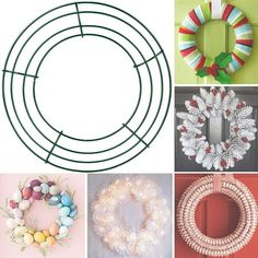 1PC Christmas Wreath Rings Wire Round Wreath Frame Wedding Garland Making 15.74inch Features: Widely Use: Floral wreath hoop can make different wreathes in different festivals, such as Christmas, Thanksgiving, Valentine's day or wedding as decorations by putting on doors, walls, , fences and more. DIY Crafts: Wreath making are suitable for you to make handcrafts, you can invite your family and friends to join the DIY project, you can show your imagination. Material: wreath ring is made of and is