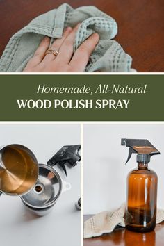 homemade all natural wood polish spray