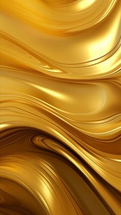 an abstract gold background with wavy lines