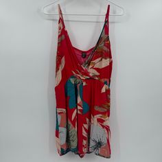 Brand New, With Tags. Style: Shein Romper Women Small Red Vcay Sleeveless Spaghetti Straps New Wrap V-Neck Viscose Machine Wash Super Fast Shipping. We Ship Items Out The Same Or Next Business Day!! V-neck Floral Print Tank Top For Beach, Floral Print Jumpsuits And Rompers With Spaghetti Straps, Red Halter Neck Tank Top For Summer, V-neck Camisole With Floral Print For Vacation, V-neck Floral Print Camisole For Vacation, Red Halter Neck Tank Top For The Beach, Red Halter Neck Tank Top For Spring, Red Halter Neck Tank Top For Beach, Casual Red Halter Neck Tank Top