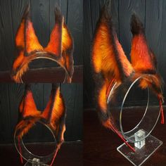 Wolf Ears Diy, Wolf Ears And Tail, Therian Gear, Crochet Converse, Wolf Tail, Wolf Ears, Ears And Tail, Warrior Cats Art, Cosplay Diy