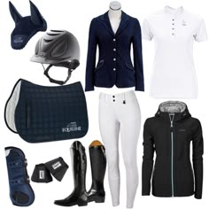 the equestrian gear is neatly organized and ready to be used