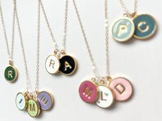 Custom Letter Necklace Initial Necklaces for Moms Initial - Etsy Cute Adjustable Charm Necklaces For Personalized Gifts, Customizable White Charm Necklaces For Personalized Gift, Personalized Letter Initial Necklace, Cute Adjustable Charm Necklace For Personalized Gift, Everyday Personalized Initial Necklace, Cute Personalized Initial Pendant Necklaces, Personalized Charms Name Necklace, Customizable Initial Necklace For Personalized Gift, Personalized Cute Necklaces