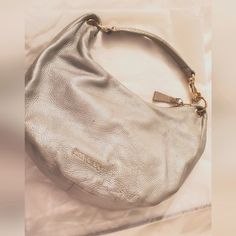 Jimmy Choo -Shoulder Bag - Silver/Pearl Grey Color -Golden Tone Hardware - Deer Skin Leather -Suede Lining And Interior Pockets- No Signs Of Use On Inside Suede -Great Condition. Ethereal Style, Jimmy Choo Bags, Jimmy Choo Gold, Silver Bag, Jimmy Choo Bag, Hobo Purse, Bag Silver, A Breath Of Fresh Air, Deer Skin