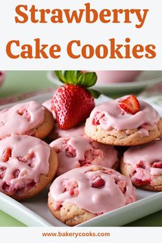 This is easy to make and delightfully blends the essence of fresh strawberries with the comforting sweetness of cake. These strawberry cake cookies offer a unique twist on traditional treats. Each bite delivers a fruity flavour intertwined with a soft, cake-like texture. Perfectly balanced and easy to make, these cookies satisfy cookie enthusiasts and strawberry Strawberry Cake Cookies, Different Types Of Cakes, Custard Cake