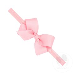 Our mini grosgrain bow is now perfect for baby after adding it to this matching soft elastic band. This bow headband for your baby is available in light pink and white, and sized to perfectly fit Newborns (0-6 mo) or Infants (6-24 mo). Baby Band, Girls Hair Bow, Pink Newborn, Bow Accessories, One Hair, Girl Hair Bows, Girls Hair, Baby Bows, Bow Headband