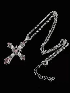 ⚡️Free Shipping 2022 Grunge Rhinestone Cross Pendant Necklace Yellow ONE SIZE under $5.00 in Necklaces at AnotherChill.com Online. Style: Casual/Street/Grunge/Punk/Gothic/Vintage/Hip Pop/Boho/Indie. Color: Silver. Pattern Type: Geometric. Material: Alloy, Rhinestone. Type: Necklace. Occasion: Holiday/Party/Weekend Casual/Club/Night Out. ✓2022 SUMMER OUTFITS. Check reviews and buy Grunge Rhinestone Cross Pendant Necklace today. Street Grunge, Style Kawaii, Gothic Vintage, Club Night, Rhinestone Cross, Jewel Necklace, Grunge Punk, Diamond Cross, Necklace Online