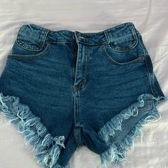 Never Worn Fashion Nova Shorts, Cut Off Jean Shorts, Shorts Fashion, Cut Off Jeans, Cut Off, Fashion Nova, Jean Shorts, Color Blue, Womens Shorts