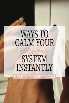 Your nervous system is the reason for staying calm, cool, and collected in intense situations. In order to live a happy lifestyle with less triggers and more peace of mind, here are ways to calm your nervous system instantly. With these simple mindset hacks, you'll be able to keep level-headed and gain emotional development with these self improvement tips! How To Calm Your Nervous System, Calm Your Nervous System, Nervous System Regulation, Staying Calm, Grounding Techniques, Spoonie Life, Emotional Freedom Technique, Vagus Nerve