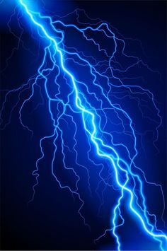 a blue lightning strike background with lots of lightening