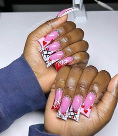 Long Acrylic, Bling Acrylic Nails, Pretty Acrylic Nails, Long Acrylic Nails, Nail Design, Cute Nails, Pretty Nails, Nail Inspo