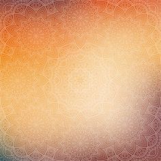 an orange and blue background with intricate designs