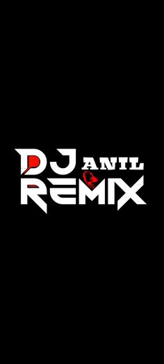 the logo for dj ani's remix, which has been changed to red