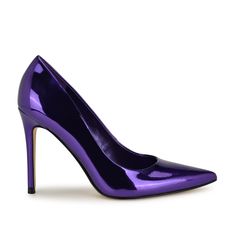 Slide into the Fresh dress pump. The Fresh pump features a fashionable high stiletto heel and a classic pointy toe that is sure to impress. The perfect wardrobe essential! Purple Fitted Heels With 4-inch Heel, Sleek Pointed Heels For Party, Purple Pointed Toe Heels With Reinforced Heel, Purple Heels With Reinforced Heel And Pointed Toe, Chic Purple Pointed Toe Heels, Fitted Purple Heels With 4-inch Heel, Trendy Fitted Court Shoes With Pointed Toe, Chic Pointed Court Shoes For Party, Elegant Fitted Purple Heels