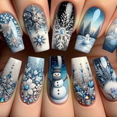 27+ Valentine’s Day Nails Ideas to Make Your SO Swoon - NeedleStar Unique Acrylic Nail Designs, New Years Nail Designs, Trending Nails, Fancy Nails Designs, Unique Acrylic Nails, Trendy Nail, Xmas Nails