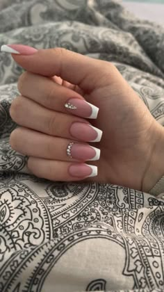 Nokti Za Maturu, Unghie Sfumate, Short Square Nails, French Tip Acrylic Nails, Soft Nails, Nails Only, Ballerina Nails, Acrylic Nails Coffin Short, Pretty Acrylic Nails